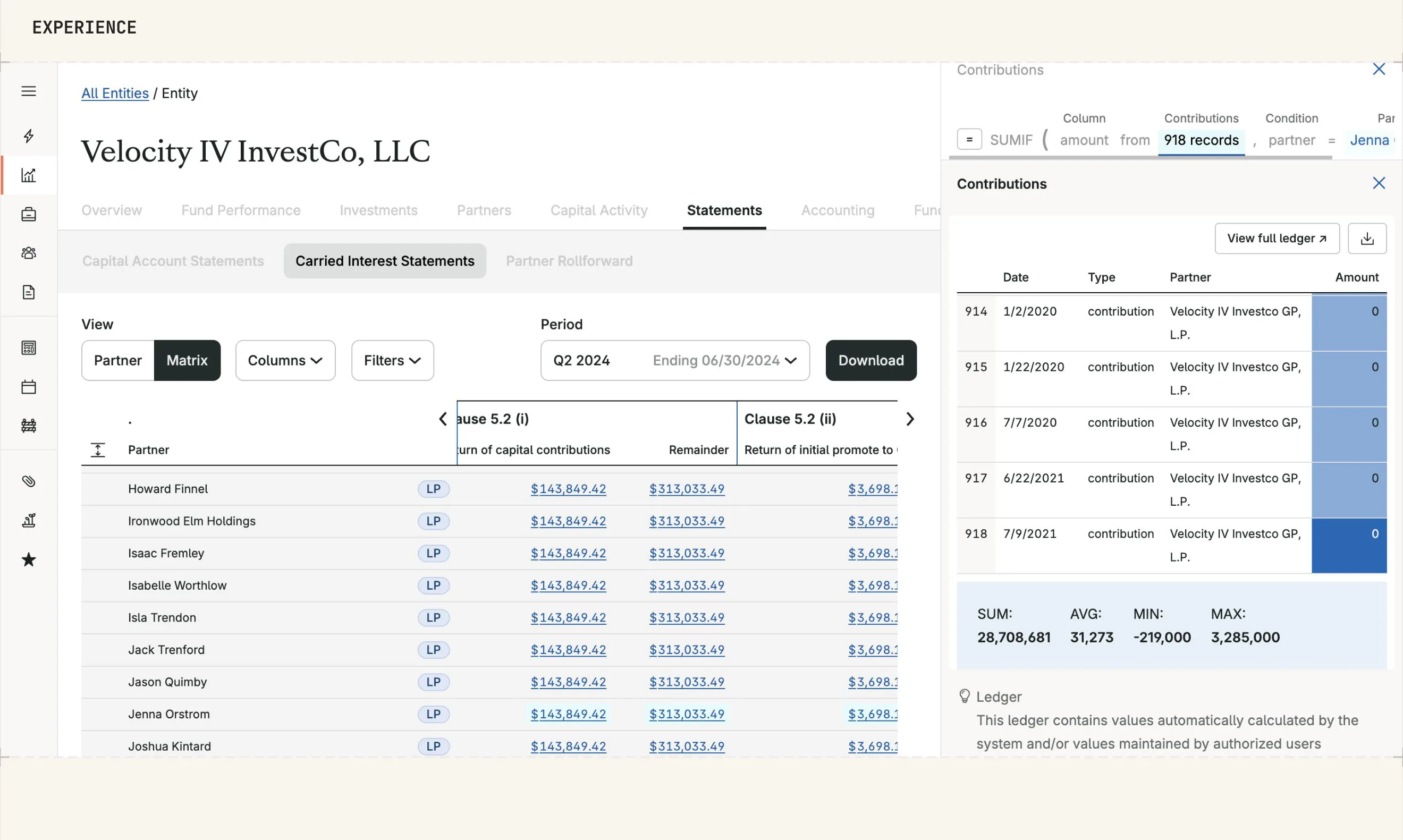 Fund Accounting — multi-entity workbook